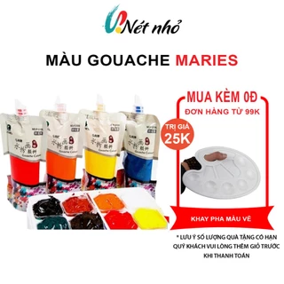 Màu Gouache Maries Dạng Túi 100ml, Màu Bột Pha Sẵn Vẽ Tranh Vải Toan, Tranh Tường, Tô Tượng