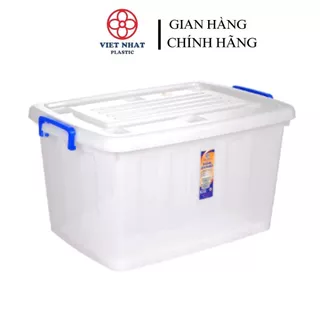 Thùng nhựa Việt Nhật dẻo dai trong suốt 10L, 15L, 30L- 5333, hộp thực phẩm muối kim chi