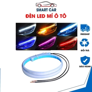 Dây Đèn Led Mí Cho Ô tô và Xe Máy Hiệu Ứng 2 Chế Độ Xi Nhan Chạy Đuổi Demi Xếp Gạch - 12v Chống Nước