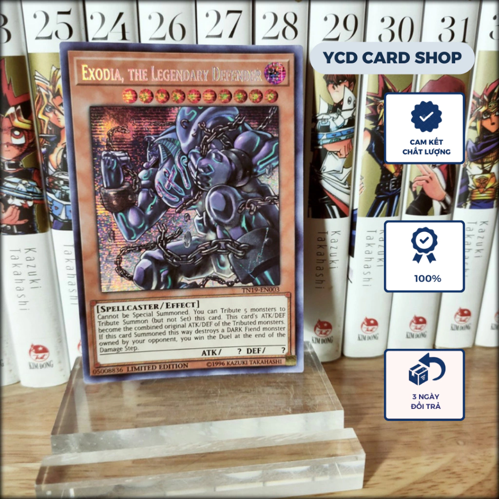 Thẻ bài yugioh chính hãng Exodia, the Legendary Defernder – Pristmatic Secret Rare