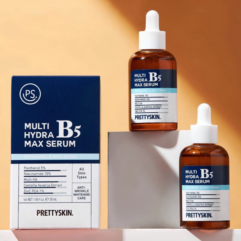 [ HÀNG CTY + TEM PHỤ ] Tinh Chất Cấp Ẩm Phục Hồi & Dưỡng Sáng Cho Da Dầu Mụn PRETTY SKIN Multi Hydra Max B5 Serum