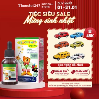 Fitobimbi D3+K2.Bổ Sung Vitamin D3K2 Giúp Hấp Thụ Canxi Vào Xương Răng Chắc Khỏe