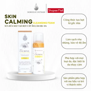 Sữa Rửa Mặt Tạo Bọt SKINSOLVE Chamomile Skin Calming Cho Da Khô, Nhạy Cảm, Kích Ứng 150ml