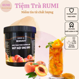 Mứt đào Boduo hũ 1,3kg sốt pha chế đồ uống