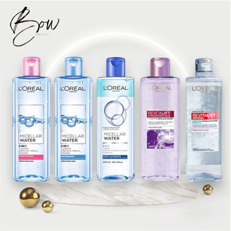 [Cty-400ml] Mẫu Mới Nước Tẩy Trang Làm Sạch Sâu 3 In 1 L'Oreal Micellar Water