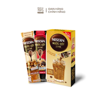 Mẫu dùng thử 2 que Nước cốt cà phê Đen Đá & Sữa Đá NESCAFE