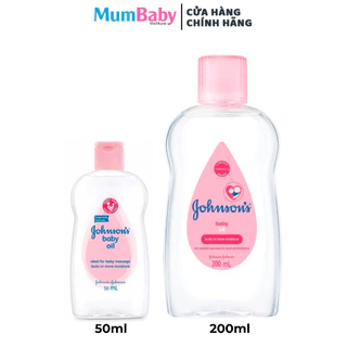 [Mẫu mới] Dầu massage và dưỡng ẩm Johnson's baby Oil 50ml/200ml