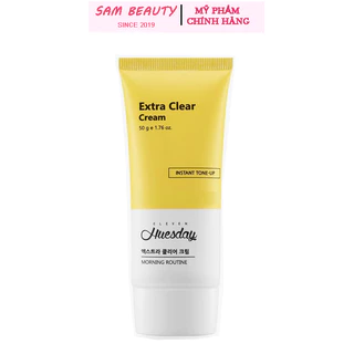 Kem Dưỡng Trắng Huesday Extra Clear - KARMEL 50g, Kem Dưỡng Da Chuyên Sâu Giúp Bật Tone Màu Da, Mịn Màng Và Trắng Sáng