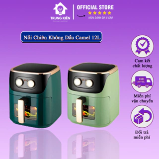 Nồi Chiên Không Dầu Camel 12 Lít Bảo Hành Chính Hãng 12 Tháng-nồi chiên không dầu 12l trung kiên tiết kiệm điện năng