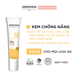 Kem Chống Nắng Chống Lão Hóa Bảo Vệ Da 360 Độ Dermina Sunlina Comforting Sun Cream SPF50+ PA++++ 40ml