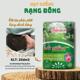 Đất Trồng Cây Cao Cấp Lavamix (bao 22dm ~ 10kg) - Đất hữu cơ trộn sẵn chuyên hoa hồng, cây kiểng - Hạt giống Rạng Đông