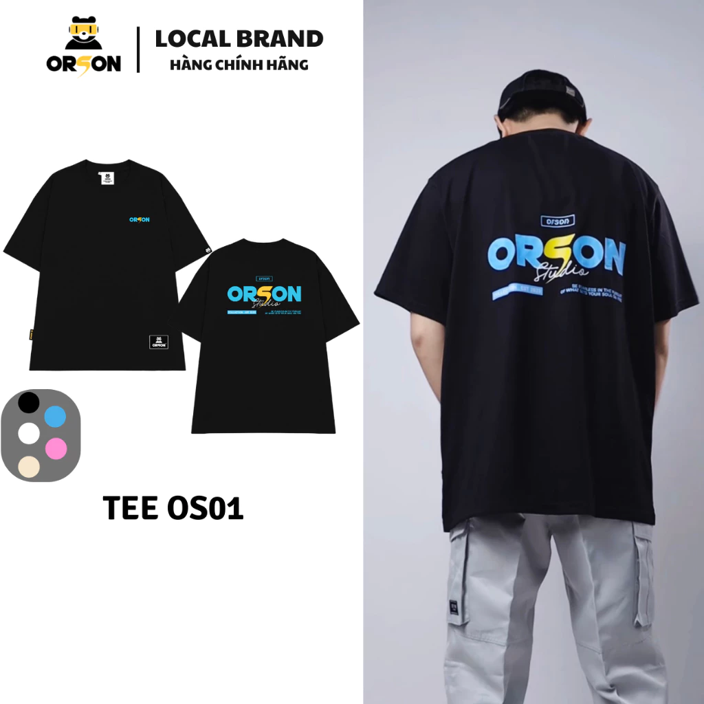 Áo thun Local Brand Orson Studio - Tee OS01  Áo Form Rộng Tay Lỡ Dành Cho Nam Nữ, Thoáng Mát ,Co Dãn