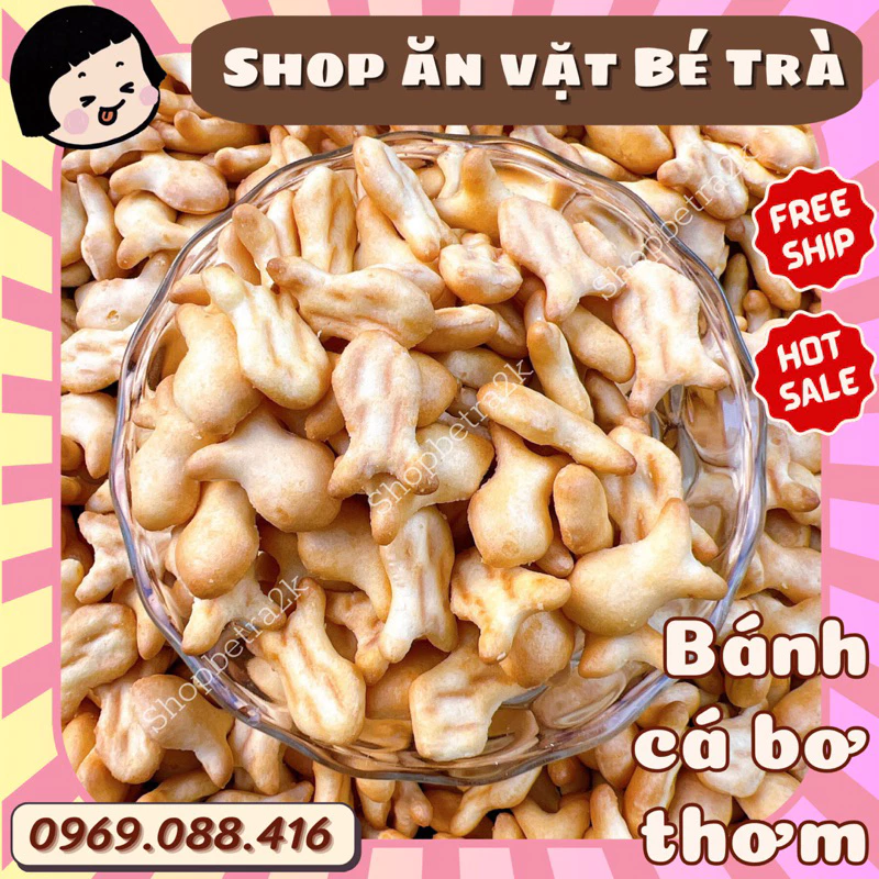 Bánh Cá Bơ thơm giòn tan |gói 100gr|