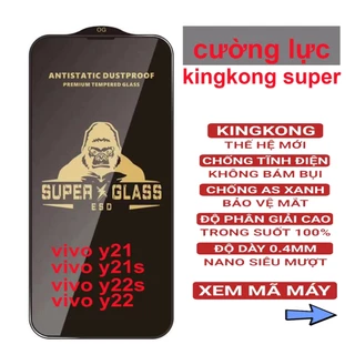 Kính cường lực vivo y21 / y21s / y22 / y22s (ô 52) super kingkong full màn / miếng dán