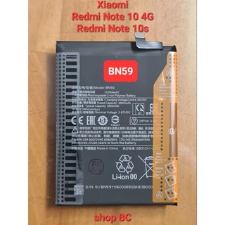 Pin Xiaomi Redmi Note 10 4G , Redmi Note 10s , mã pin BN59 , dung lượng pin 5000mAh