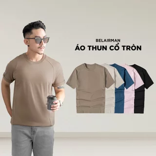 Áo thun nam nữ cổ tròn BELAIRMAN vải cotton 100% với nhiều màu mới trẻ trung, thanh lịch - PLPH0067