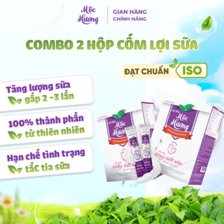 COMBO 2 Hộp Lợi Sữa Mộc Hương giúp mẹ kích nhiều sữa, tăng gấp 3 lần sữa, sữa về đặc sánh mát thơm, giảm mỡ bụng cho mẹ