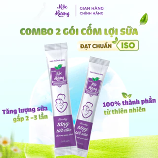 [HB GIFT] Lợi Sữa Mộc Hương Giúp Tăng Tiết Sữa, Mát Sữa, Sữa Về Đặc Sánh: 2 Gói dùng thử 10gr