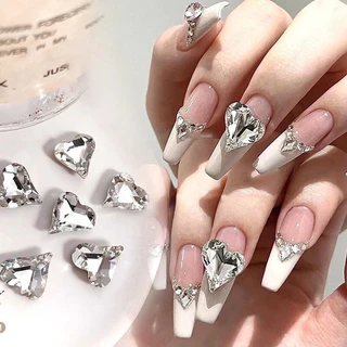 Set phụ kiện Đá tim, HCN mix sezi trang trí Nail