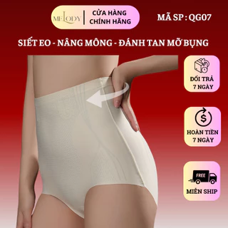 Quần Gen Nịt Bụng Nâng Mông Melody QG07 - Chất Đúc Su Thông Thoáng, 4 Thanh Chống Cuộn