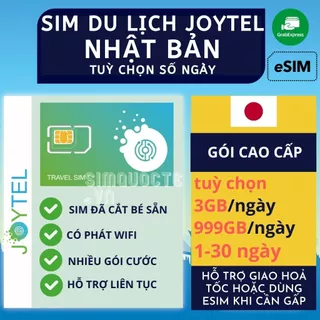 [GÓI CAO CẤP] Sim Du Lịch Nhật Bản Tốc Độ Cao Nhiều Tuỳ Chọn Dung Lượng Tốc Độ Cao Trong Tối Đa 30 ngày