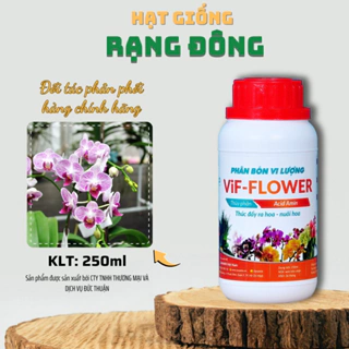 Phân bón Vi Lượng Acid Amin Minro Vif-Flower (250ml) - tăng tỷ lệ ra hoa, đậu trái, chống rụng trái - Hạt giống Rạng Đôn