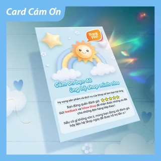 100 Card cảm ơn dễ thương - Thank you cute - Thiệp cảm ơn giá rẻ