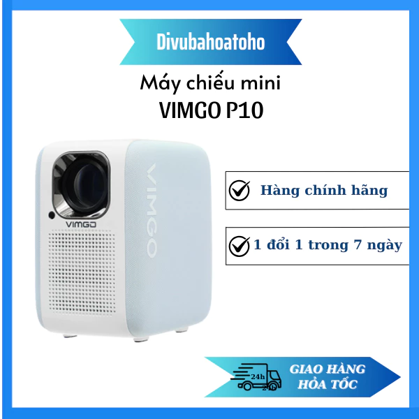 MÁY CHIẾU MINI THÔNG MINH VIMGO P10 - KẾT NỐI KHÔNG DÂY, TRÌNH PHÁT VIDEO 4K