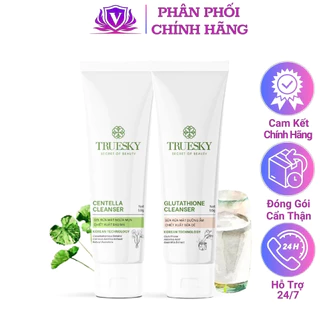 Sữa Rửa Mặt Truesky Vietnam Ph 5.5 Gel Rửa Mặt Rau Má Sữa Dê Ngừa Mụn Trắng Da Tẩy Tế Bào Chết Cho Tuổi Dậy Thì Nam Nữ