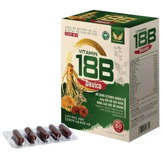 Vitamin 18B Davico, hỗ trợ nâng cao sức đề kháng, tăng cường sức khỏe (60 viên)