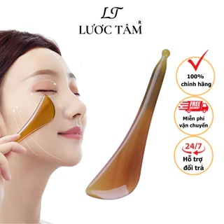 Cạo gió sừng đánh bay vết nhăn da mặt nâng cơ chuẩn chăm sóc da spa hãng Lược Tâm