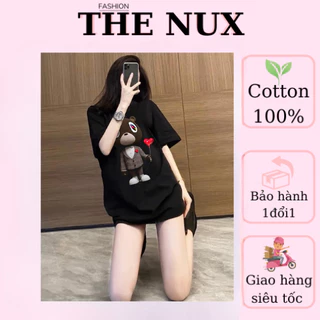 Áo Phông Nam Nữ Form Rộng Local Brand. Áo Thun Cotton 100% THE NUX