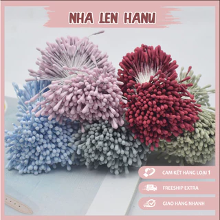 [HD] Nhụy hoa mờ HQ set  sợi - nhuỵ hoa kẽm nhung, nhuỵ giả làm hoa vải, hoa cài áo, hoa trang trí.