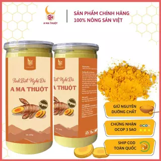 TINH BỘT NGHỆ NGUYÊN CHẤT - Hộp 500gr - hàng chuẩn xịn, sáng da giảm thâm