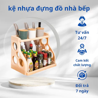 Kệ gia vị 2 tầng việt nhật , kệ để đồ nhà bếp 2 tầng ,Kệ đựng đồ nhà bếp