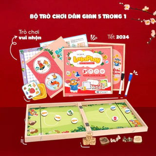 Đồ Chơi Dân Gian - Lalaplay 5in1 Cho Bé Nhiều Trò Chơi Thú Vị Phát Triển Các Kĩ Năng Lalala baby