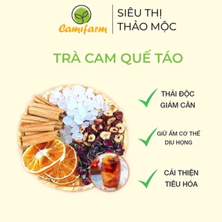 Trà cam quế táo Siêu thị thảo mộc Camifarm thanh lọc cơ thể, thơm miệng, hỗ trợ giảm cân, tăng cường sức đề kháng