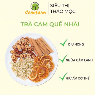 Trà cam quế mix táo đỏ hoa nhài Siêu thị thảo mộc Camifarm dịu họng, phòng cảm lạnh, giảm đầy bụng, khó tiêu