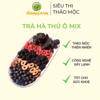 Trà hà thủ ô mix đậu đen, dâu tằm Siêu thị thảo mộc Camifarm giúp đẹp da, đen tóc, giảm gãy rụng tóc