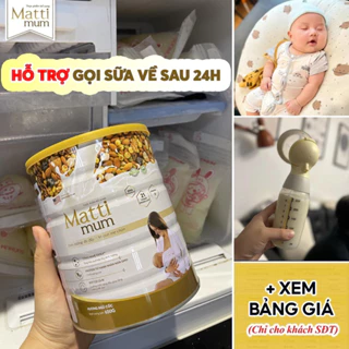 Sữa hạt lợi sữa Matti Mum 100% đạm thực vật cho mẹ sau sinh - Hộp 650g