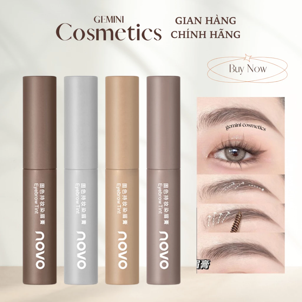 Mascara chải lông mày Bút Chì Kẻ Lông Mày Novo Tự Nhiên Chống Thấm Nước Không Nhòe Lâu Trôi Cho Nữ NO.5883