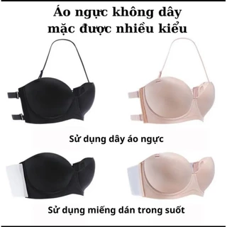 Áo lót chống tụt đa năng  cúp ngang mặc được 3 kiểu G66 nâng đẩy chống xệ hàng loại 1