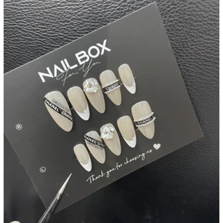 Nailbox móng úp thiết kế , Nail box, nail đính đá sang trọng tặng keo và dũa