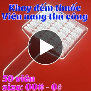 Khay đếm thuốc viên nang thủ công Size 50