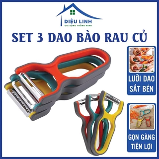 Dao bào rau củ Set 3 dụng cụ bào rau củ quả đa năng tiện lợi dieulinhshop