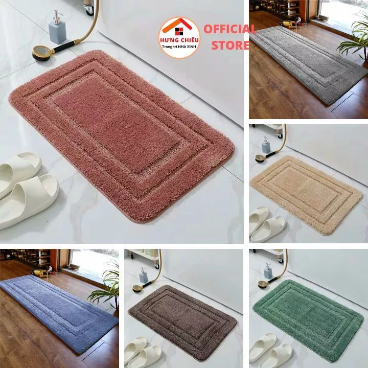Thảm lông cừu mã  A  trải sàn nhà bếp thấm hút nước tốt chống trơn trượt - Hưng Chiếu ED20