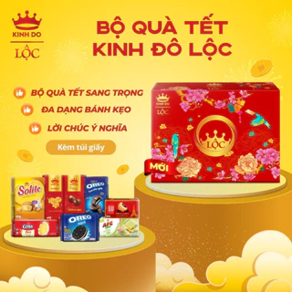 Bộ quà Tết Kinh Đô Lộc II-1,145g kèm túi- có ship hỏa tốc HCM