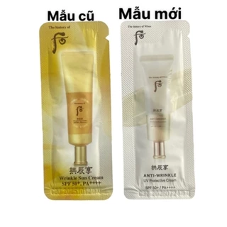 GÓI KEM CHỐNG NẮNG CHỐNG NHĂN WHOO JIN HAE YOON WRINKLE SUN CREAM SPF50+/PA+++