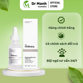 Serum The Ordinary Niacinamide 10% + Zinc 1% Giúp Cân Bằng Bã Nhờn Làm Sáng Da Thu Nhỏ Lỗ Chân Lông 30ml - Dr Mạnh