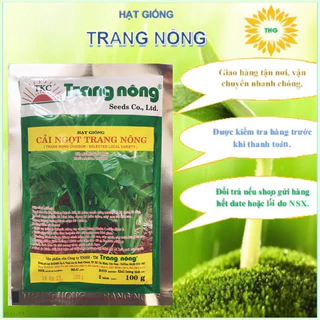 Hạt giống rau cải ngọt cọng xanh Trang Nông 100gr